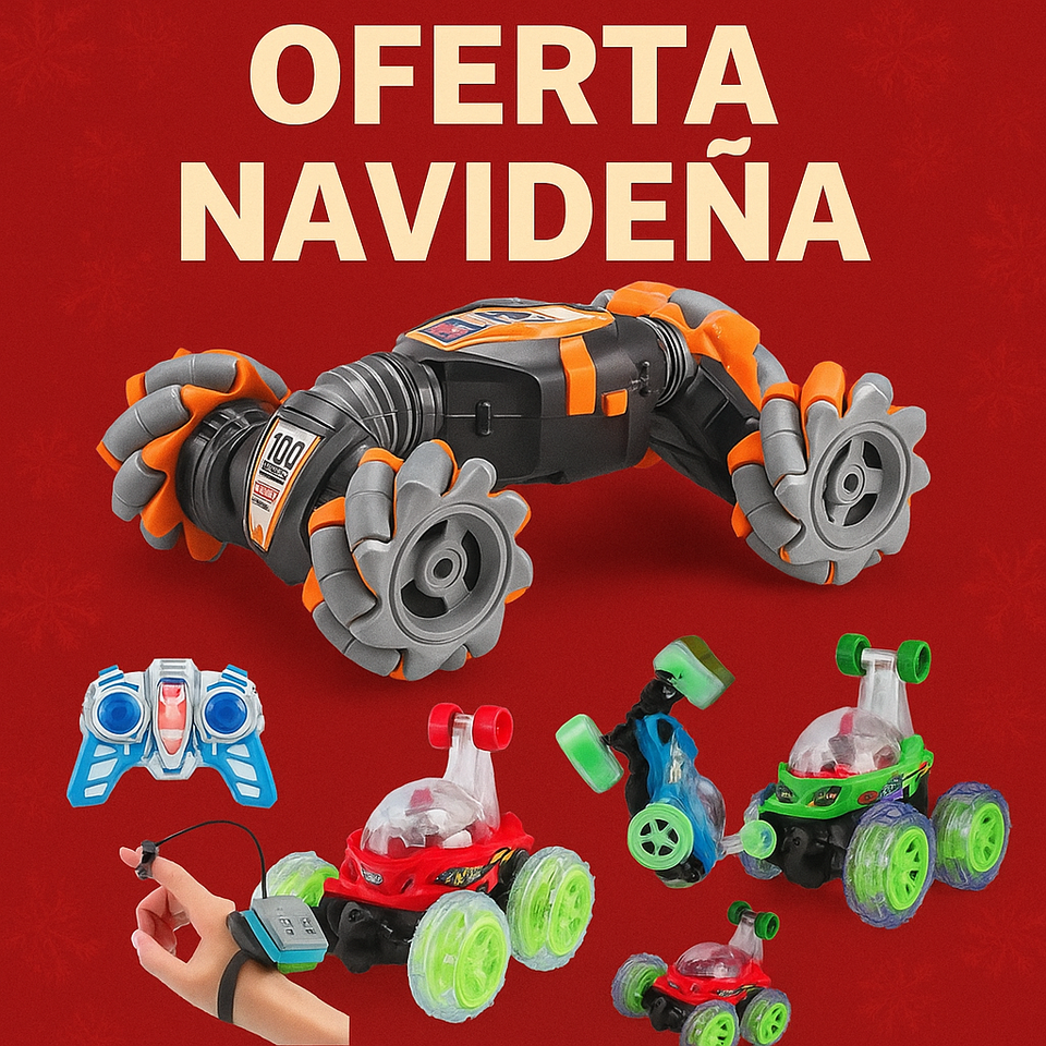 Carro Control Por Gestos Acrobático Luces Led Humo Vapor