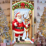 🎅FORRO NAVIDEÑO PARA PUERTAS 🚪MATERIAL PREMIUM🎄