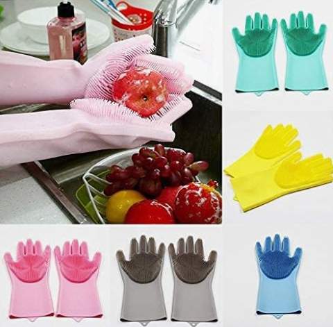 Guantes Esponja de Silicona Reutilizables