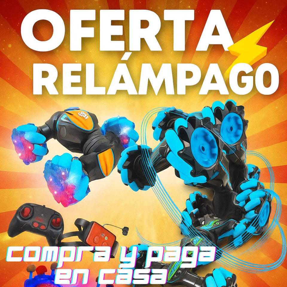 Carro Control Por Gestos Acrobático Luces Led Humo Vapor